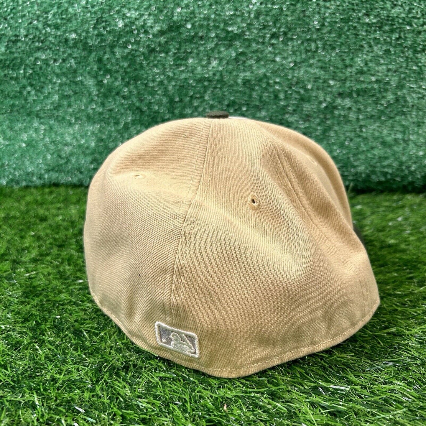 Houston Astros Hat Cap Mens 7 5/8 Beige Green Birchwood New Era Baseball MLB NEW