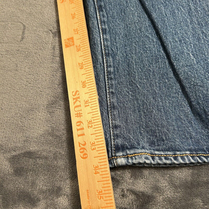 Levis 501 Jeans Mens 36x34" Blue Button Fly Straight Leg Denim Pants Casual Work