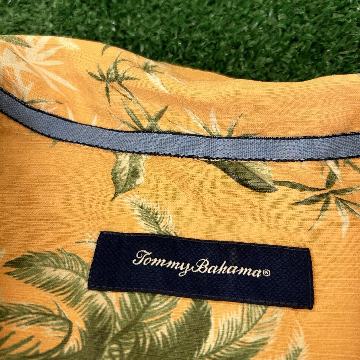 Tommy Bahama Hawaiian Shirt Mens 3XB Orange Floral Button Up Short Sleeve Silk