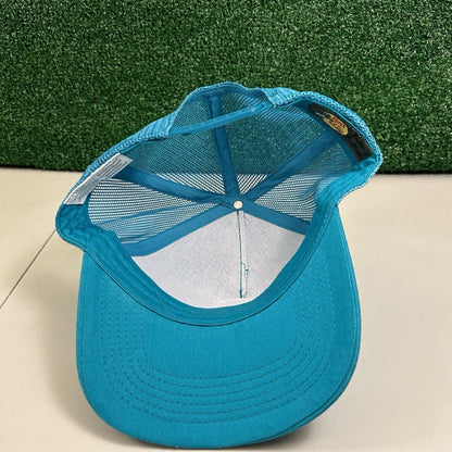 Bass Pro Shops Trucker Hat Cap Mens Snapback Blue Canvas Outdoor Meshback