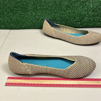 Rothys Multi Metallic Flats Womens 12.5 Cream Casual Comfort Limited Edition