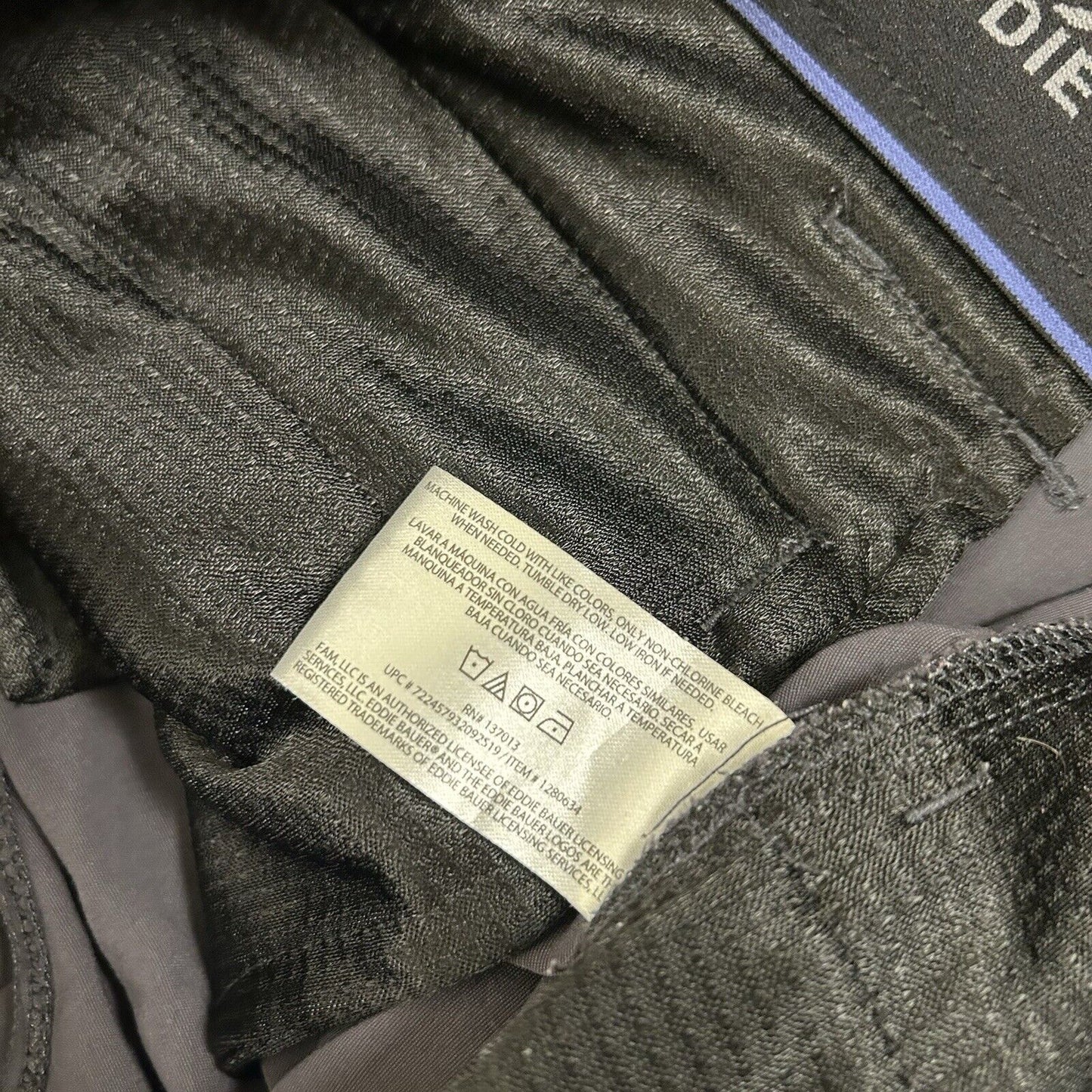 Eddie Bauer Cargo Shorts Mens 32 Gray Casual Outdoor Hiking Trail Nylon Stretch