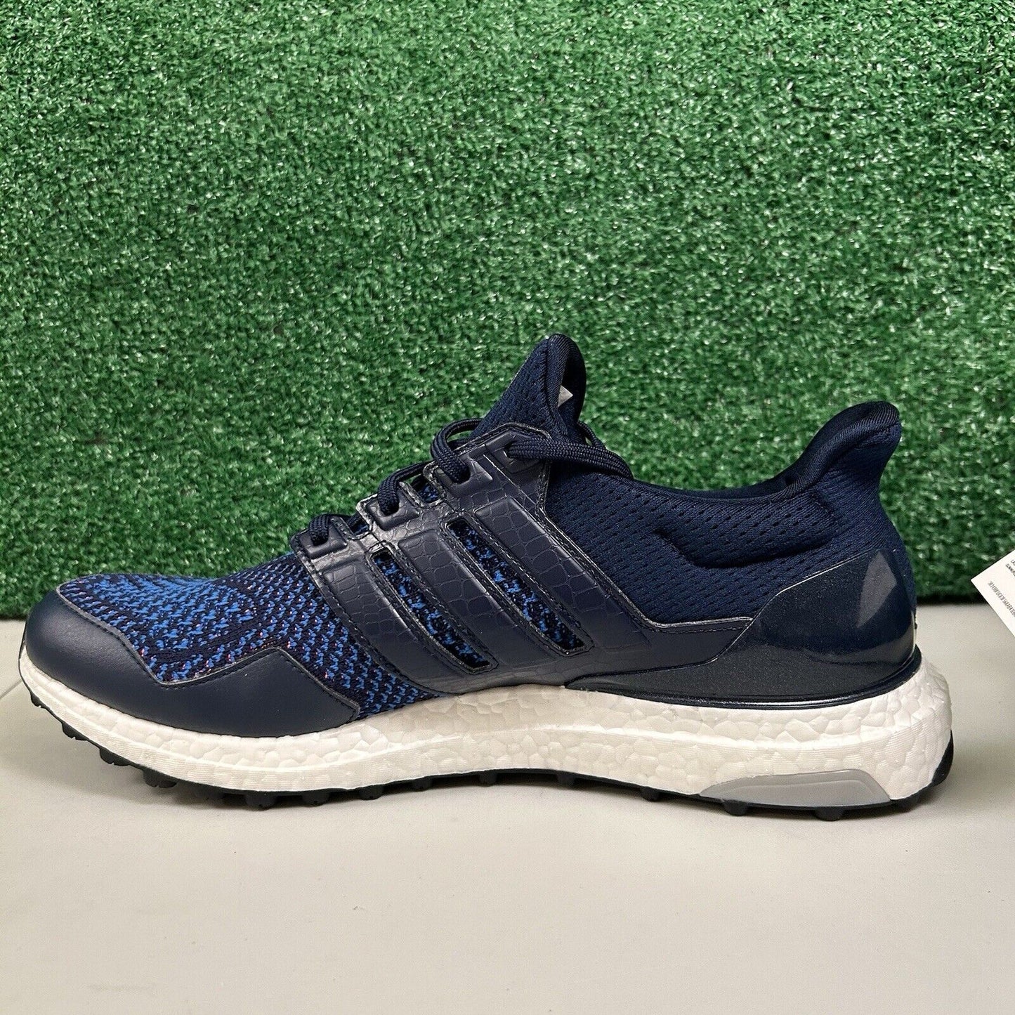 Adidas Ultraboost Golf Mens 12 Navy White Spikeless Shoes Sneakers Athletic NEW