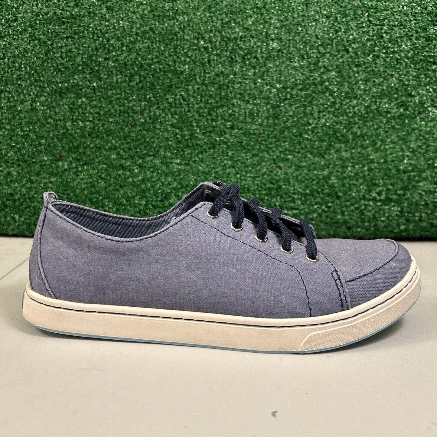 LL Bean Campside Oxford Womens 8.5 M Blue Canvas Shoes Sneakers Casual