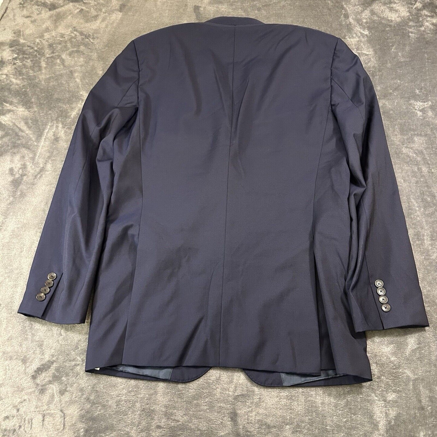 Hugo Boss Blazer Mens 42L Blue Wool Super 110 Sport Coat Suit Jacket Made Italy