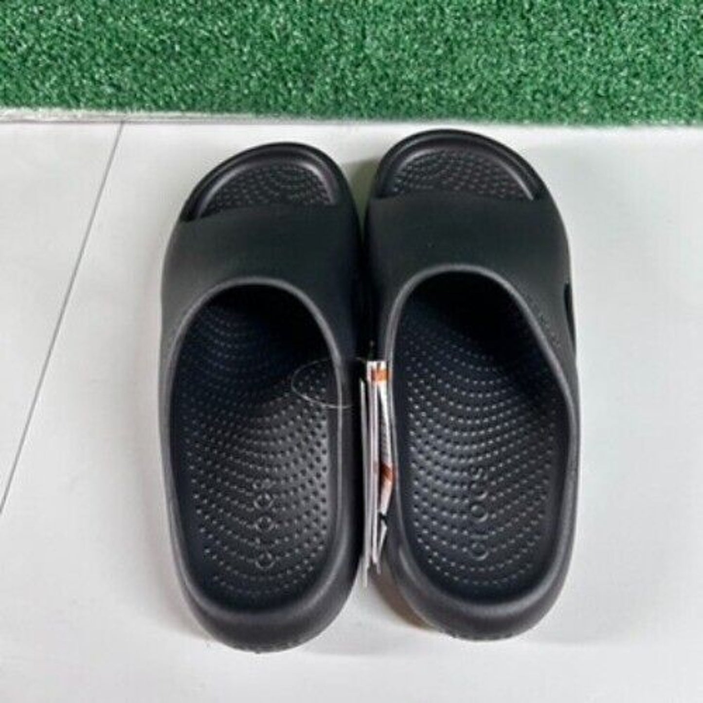 Crocs Mellow Recovery Slide Sandals Comfort Lightweight Black Womens 8 New