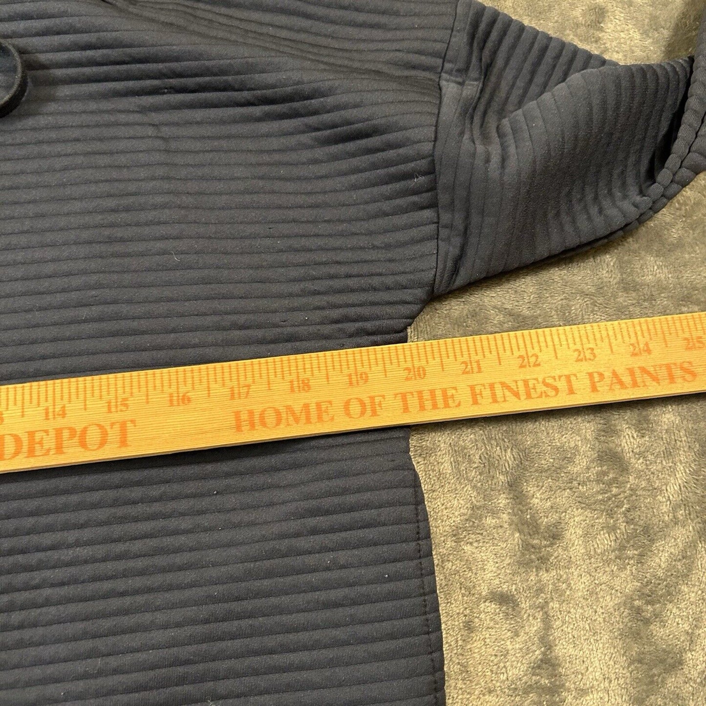 Nike Sweater Womens Extra Small Navy Ribbed Cropped Oversized Sweatshirt Hoodie