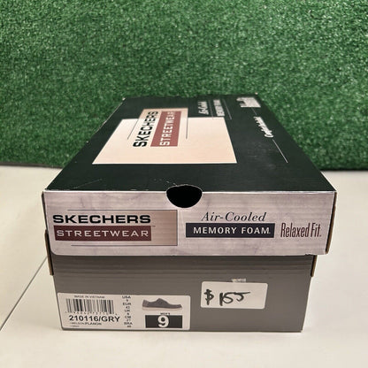 Skechers Melson Planon Mens 9 Gray Shoes Loafers Walking Comfort Slip On NEW