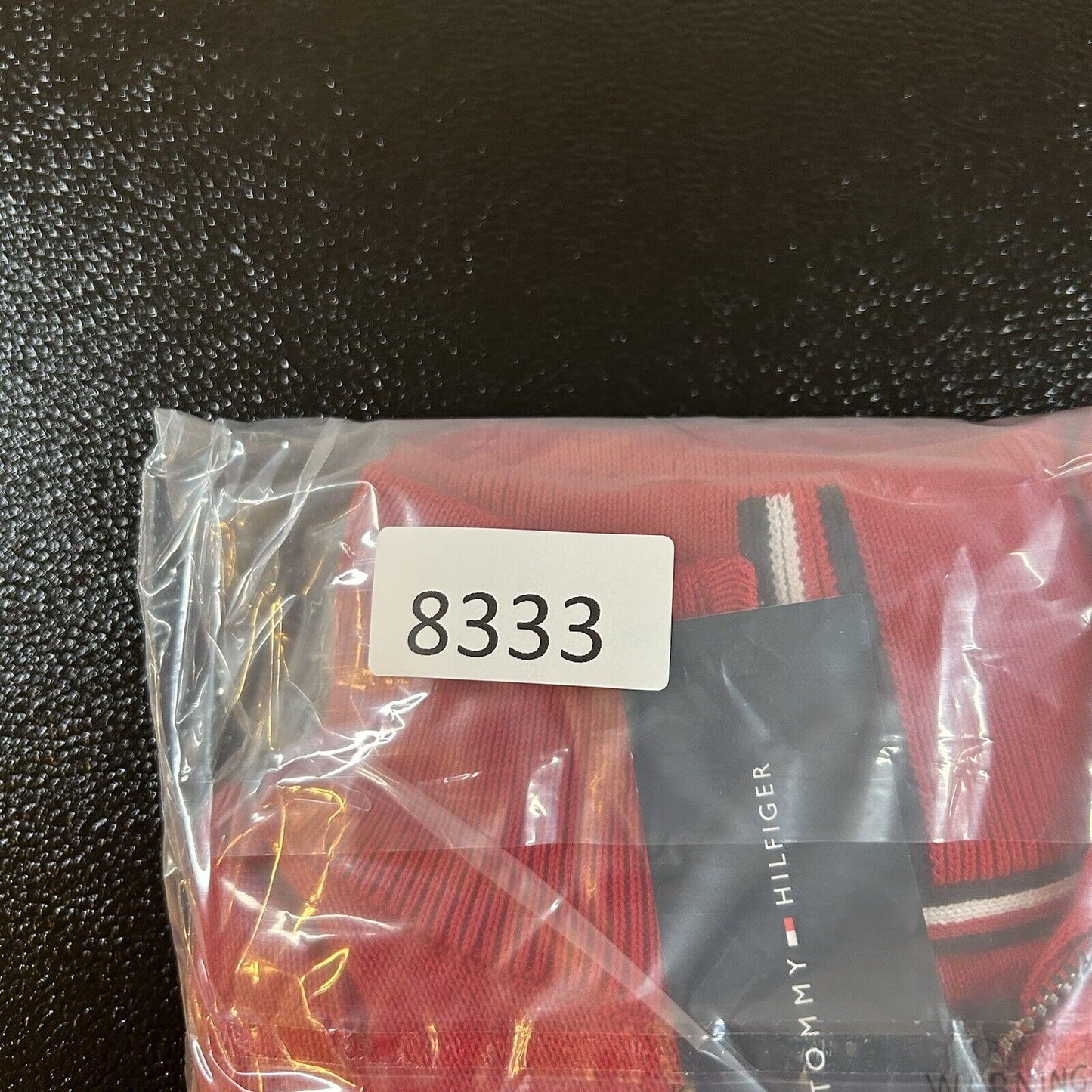 Tommy Hilfiger Sweater Mens Small Red Knit 1/4 Zip Sweatshirt Pullover NEW $79