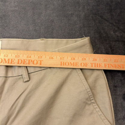 St Johns Bay Chino Pants Mens 40x30" Brown Straight Leg Work Classic Fit Stretch