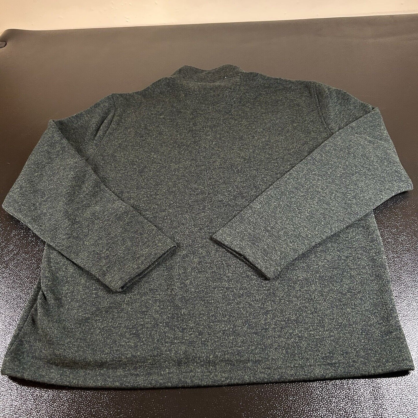 Izod Sweater Mens XXL 2XL Green Blue Blend Knit Pullover Sweatshirt 1/4 Zip