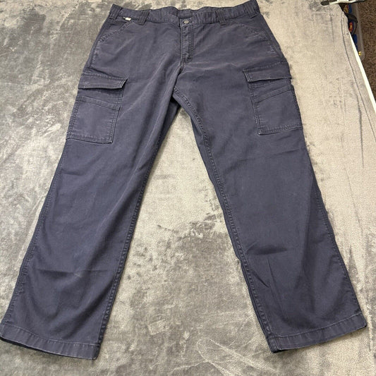 Carhartt Flame Resistant Pants Mens 40x30” Blue Chino Work Outdoor Side Pockets