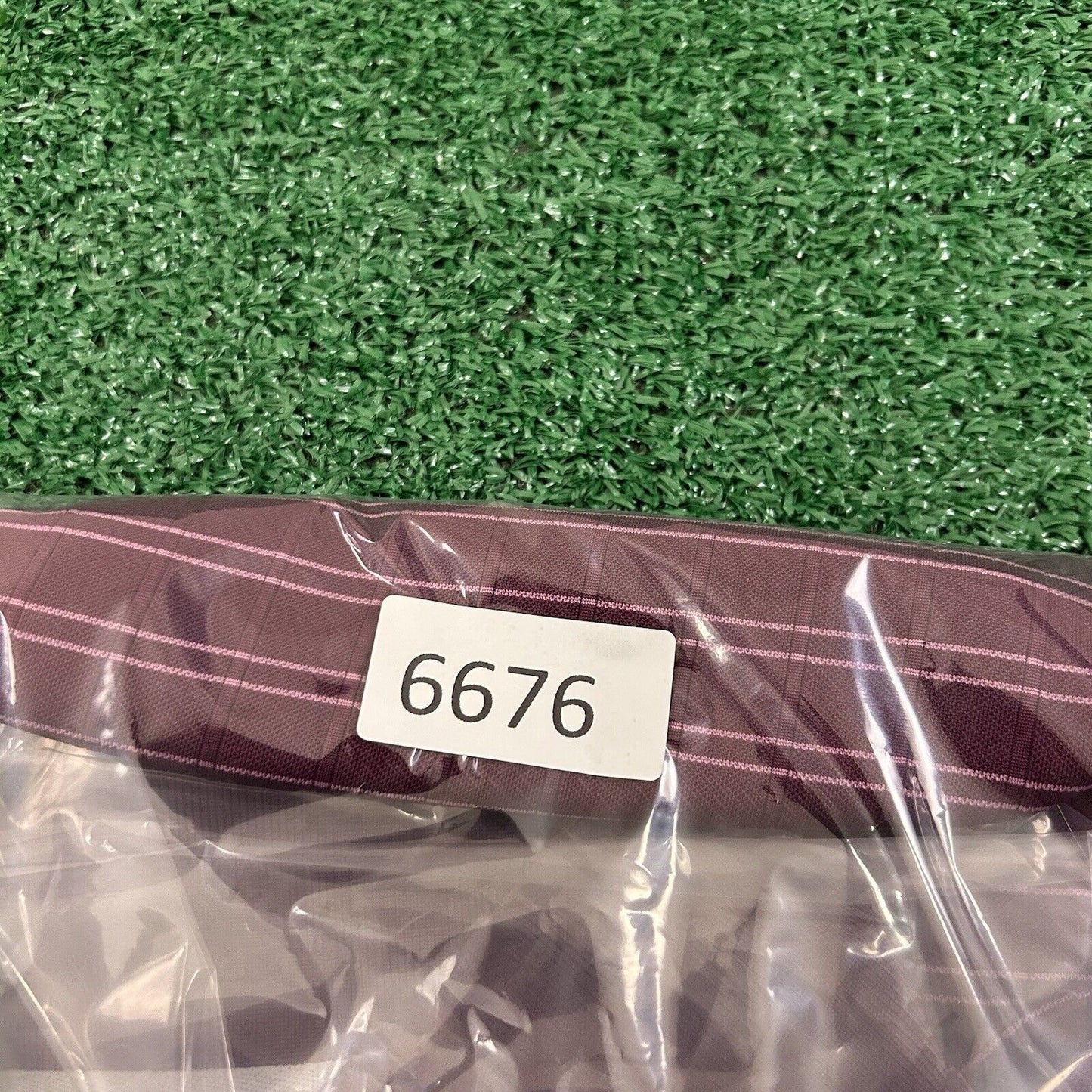 Izod Polo Shirt Mens Large Purple/Red Striped Short Sleeve Golf Athletic Preppy