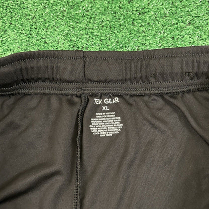 Tek Gear Shorts LOT Mens Extra Large 34" Black Basketball Athletic Gym 3 shorts