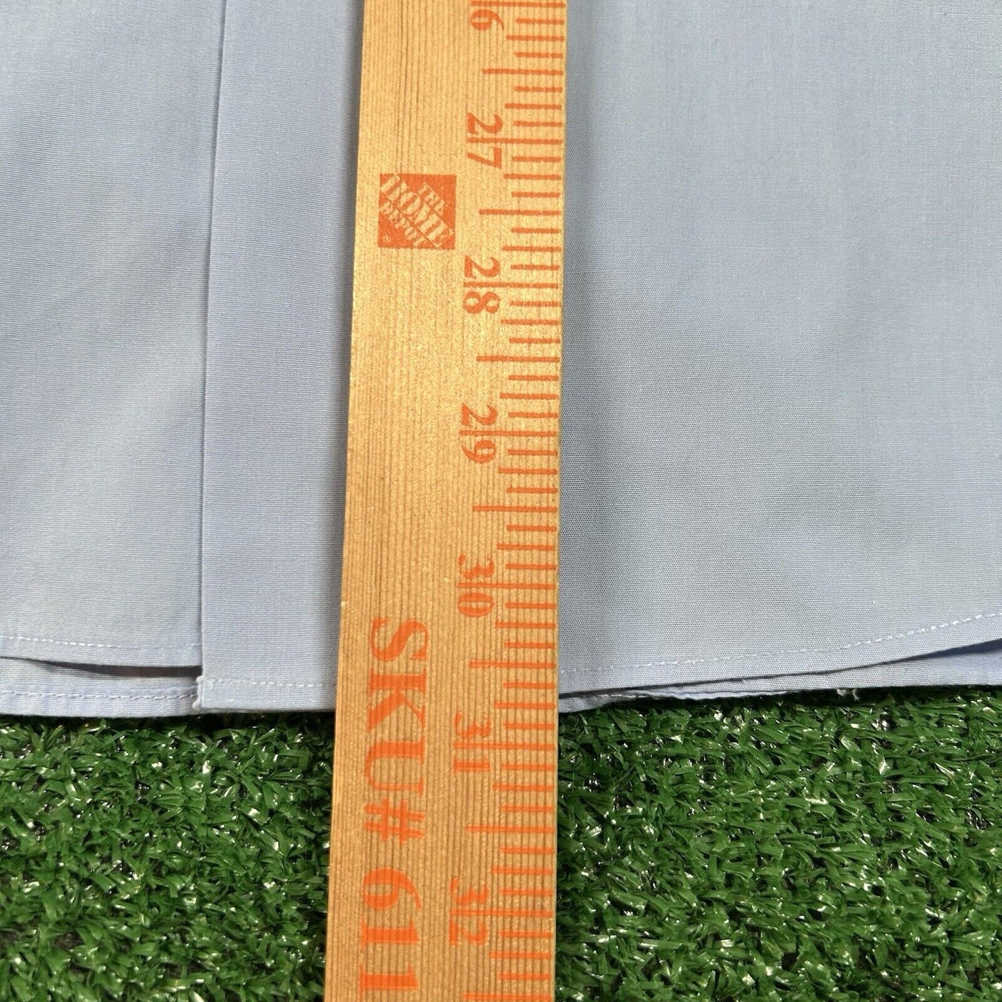 Bergamo New York Shirt Mens XXL 2XL Blue 18-18.5 34/35 Button Up Long Sleeve