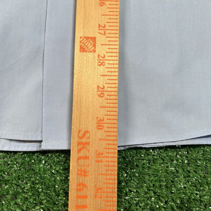 Bergamo New York Shirt Mens XXL 2XL Blue 18-18.5 34/35 Button Up Long Sleeve