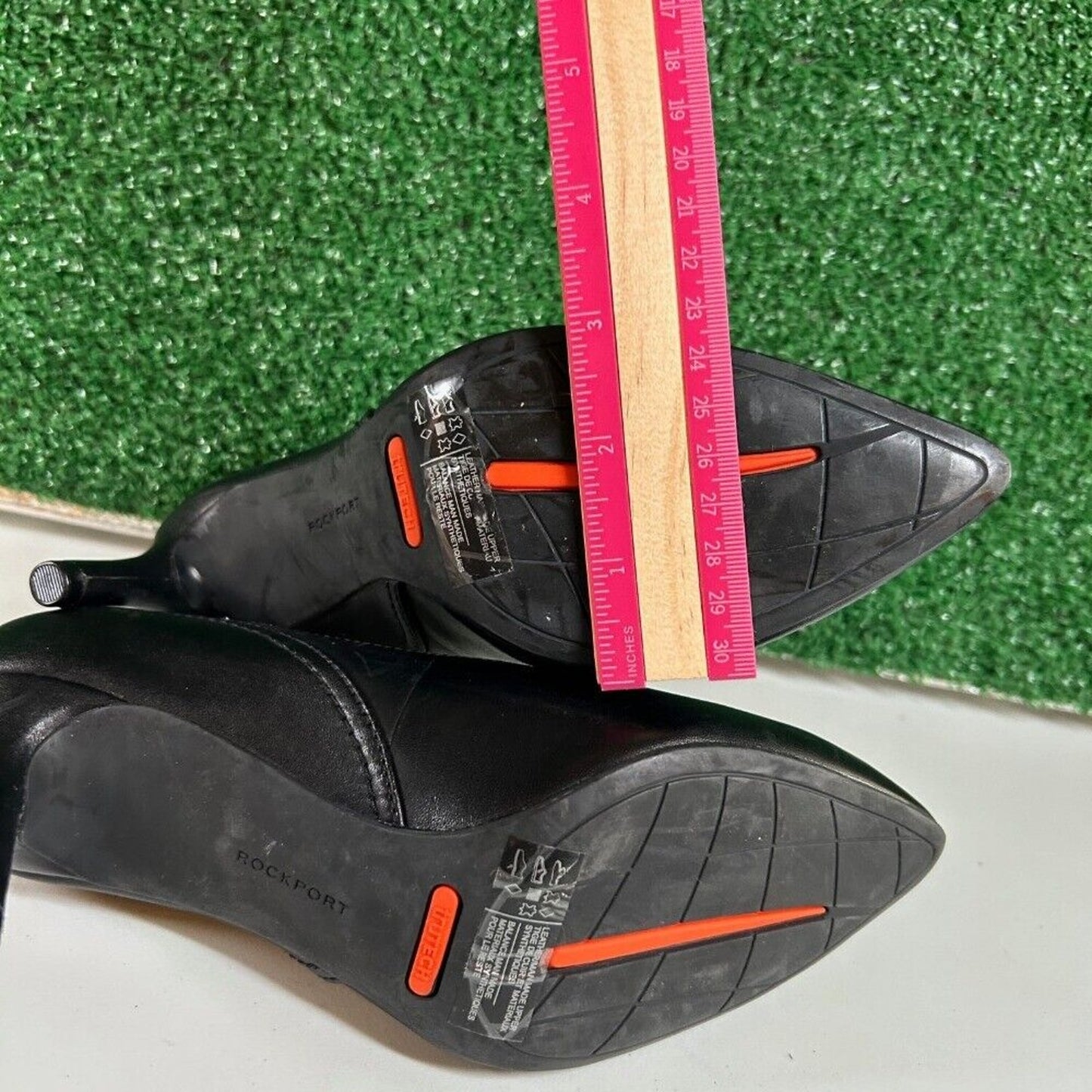 Rockport Pointed Toe Pumps Classic Stiletto Heel Career Leather Shoes Womens 5