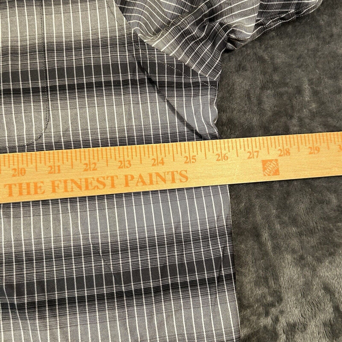 Tommy Bahama Shirt Mens XLT Gray Black Lazlo Ombre Stripe Button Up LS NEW $168