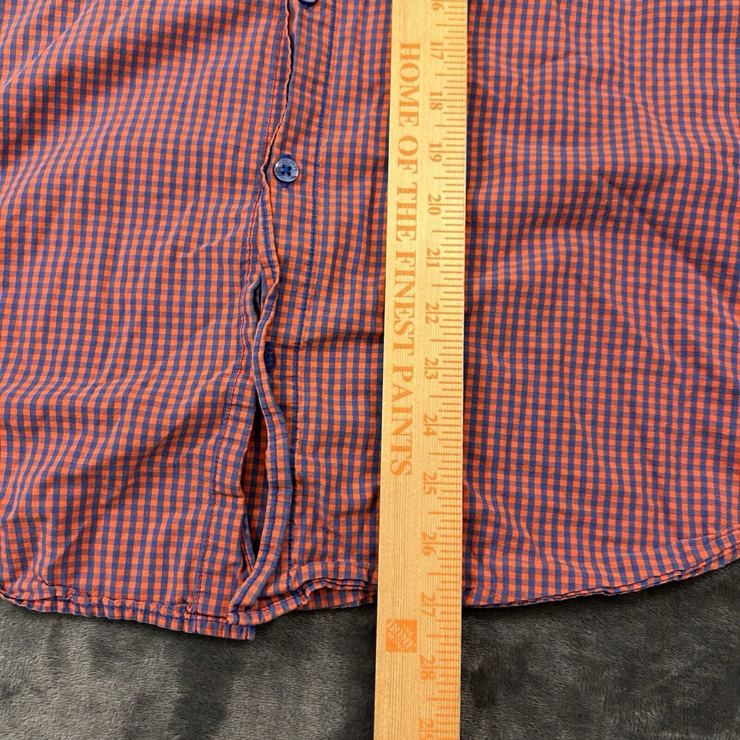 Columbia Florida Gators Shirt Mens Extra Large Orange Blue Check Super Bonehead