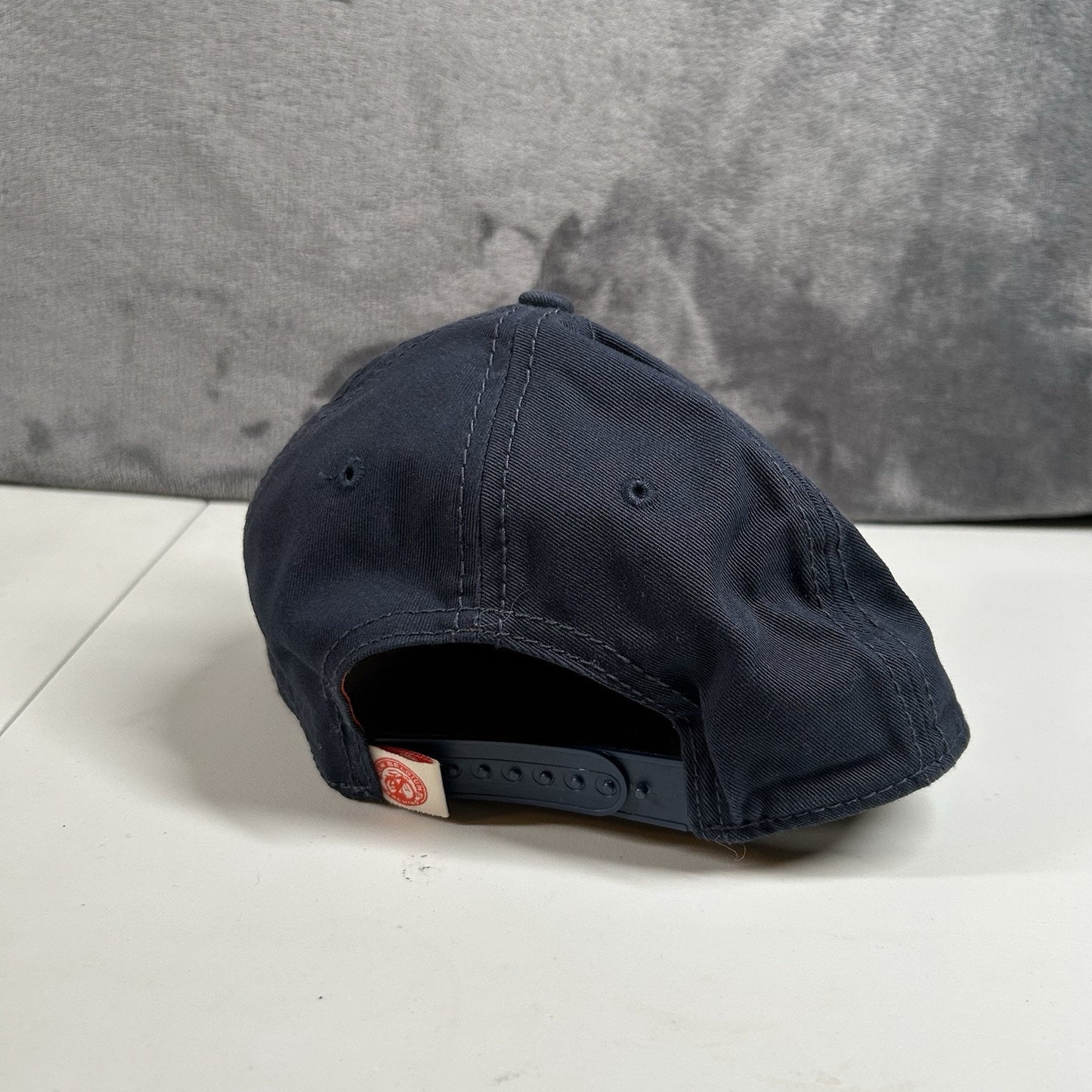 New Belgium Brewing Fat Tire Hat Cap Mens Snapback Navy Orange Adjustable Beer