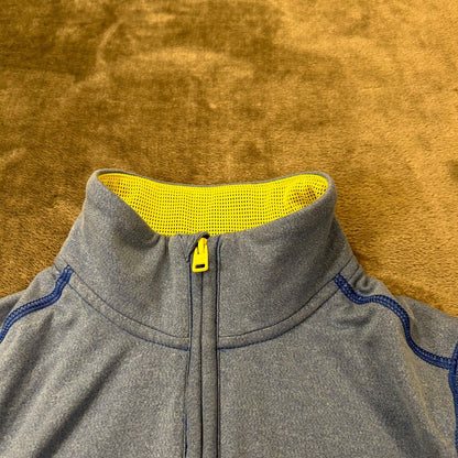 Hollister Sport Sweater Mens Medium Blue Pullover Quarter Zip Golf Sweatshirt
