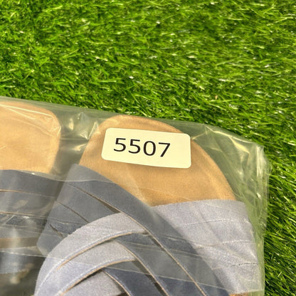 Earth Sandals Womens 9 M Blue Suede Slides Crossband Slip On Casual Comfort