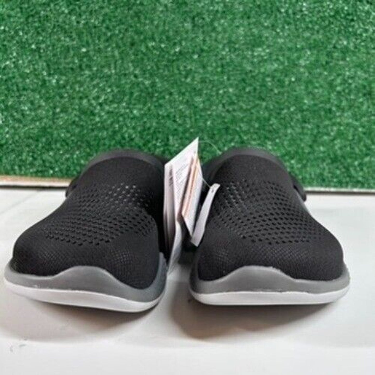 Crocs LiteRide 360 Clog Comfort Slip On Casual Shoes Black Gray Mesh Womens 6