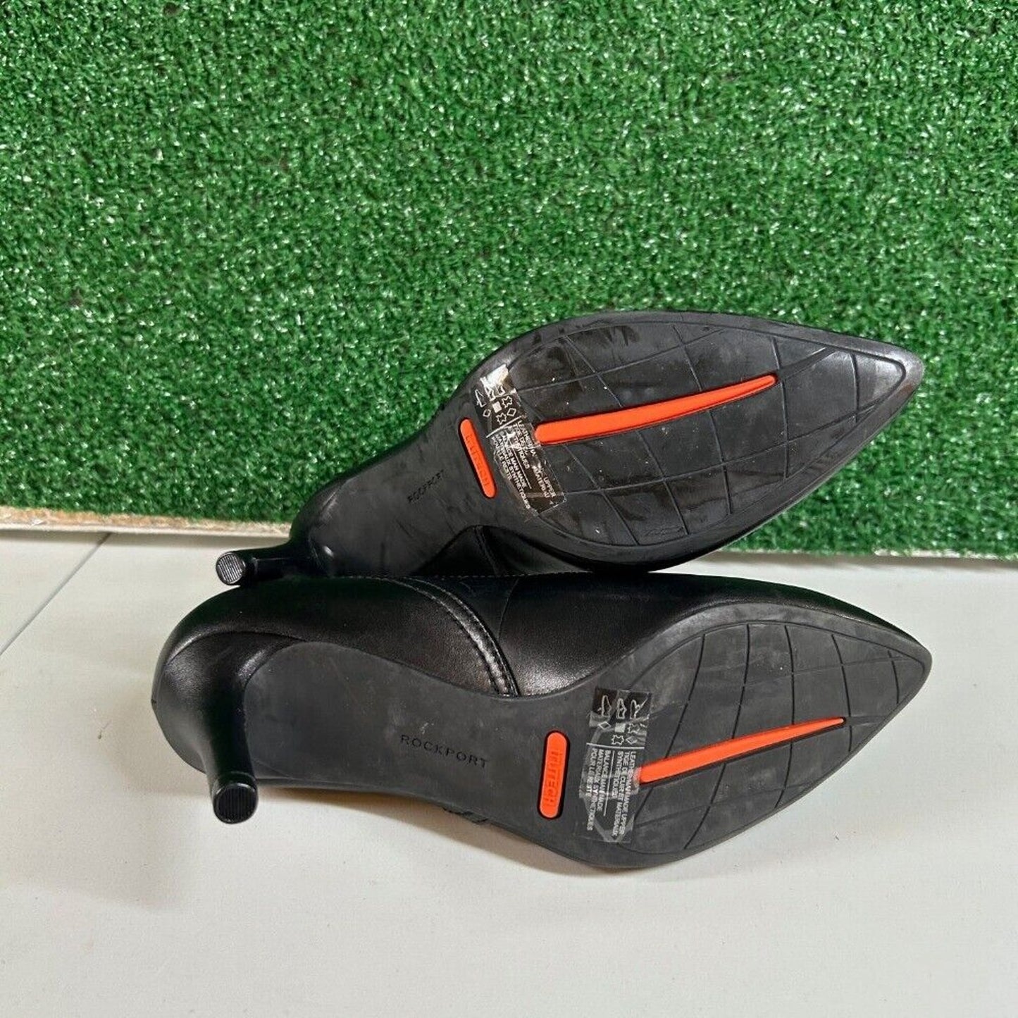 Rockport Pointed Toe Pumps Classic Stiletto Heel Career Leather Shoes Womens 5