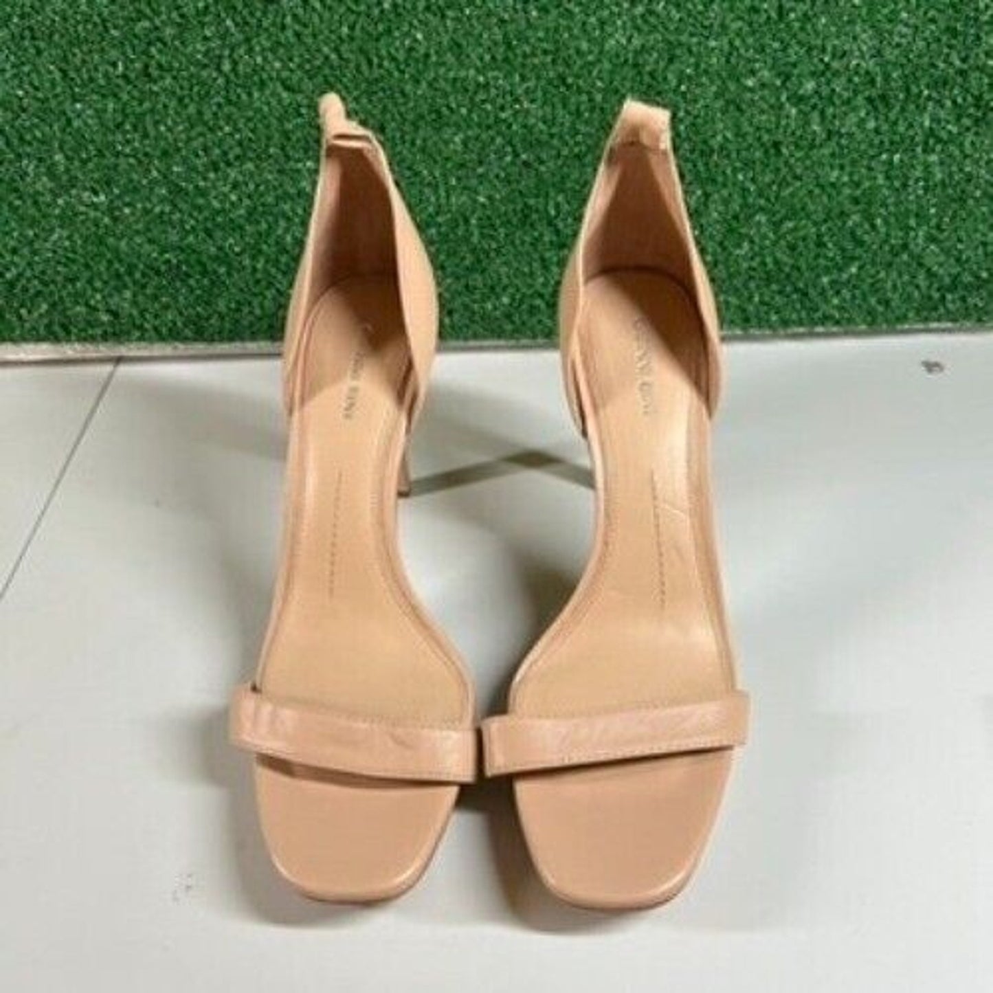 Gianni Bini Nude Heels Stiletto Sandals Slip On Outdoor Summer Womens 11 M