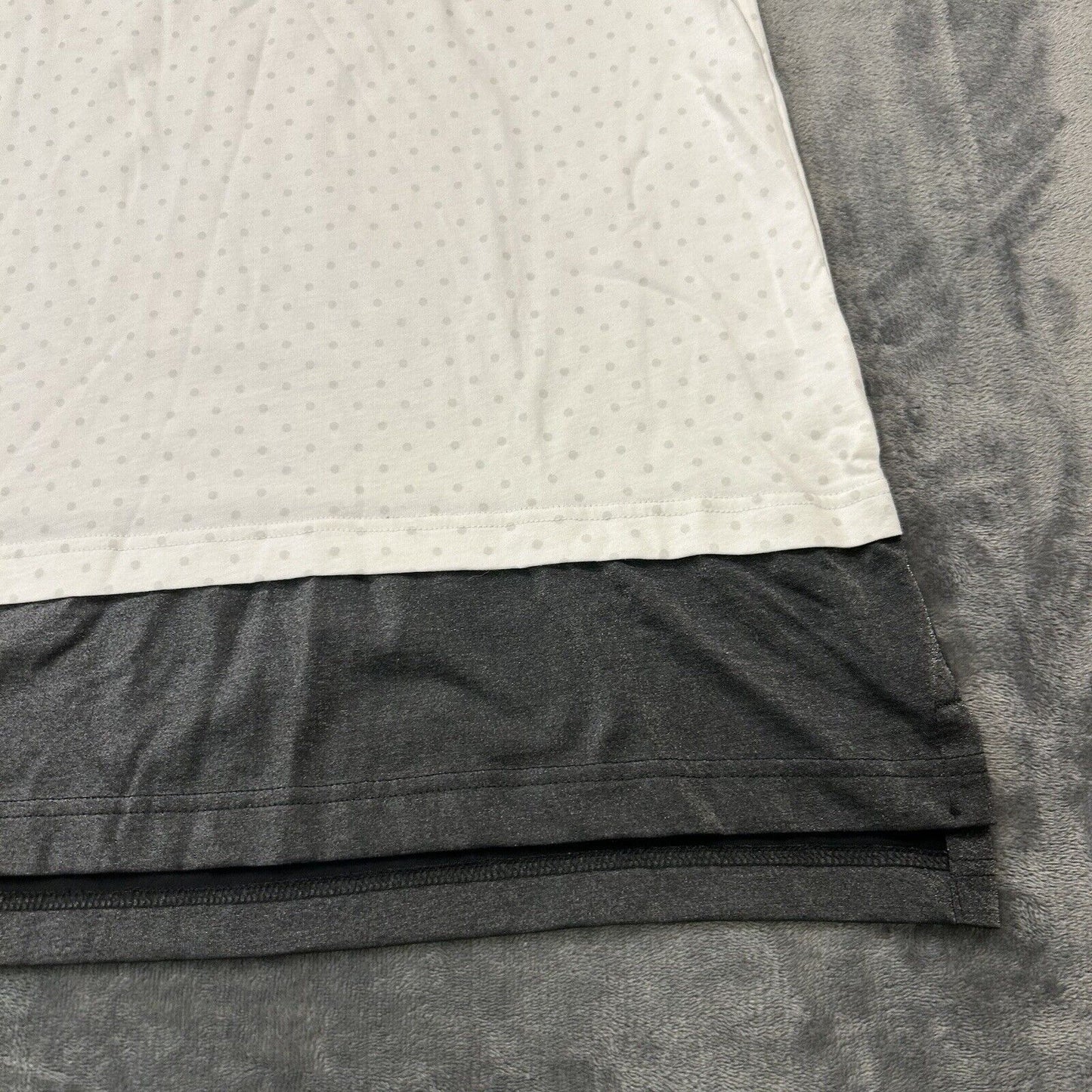 Nike International Tank Top Womens Extra Large White Polka Dot Shirt Casual NEW