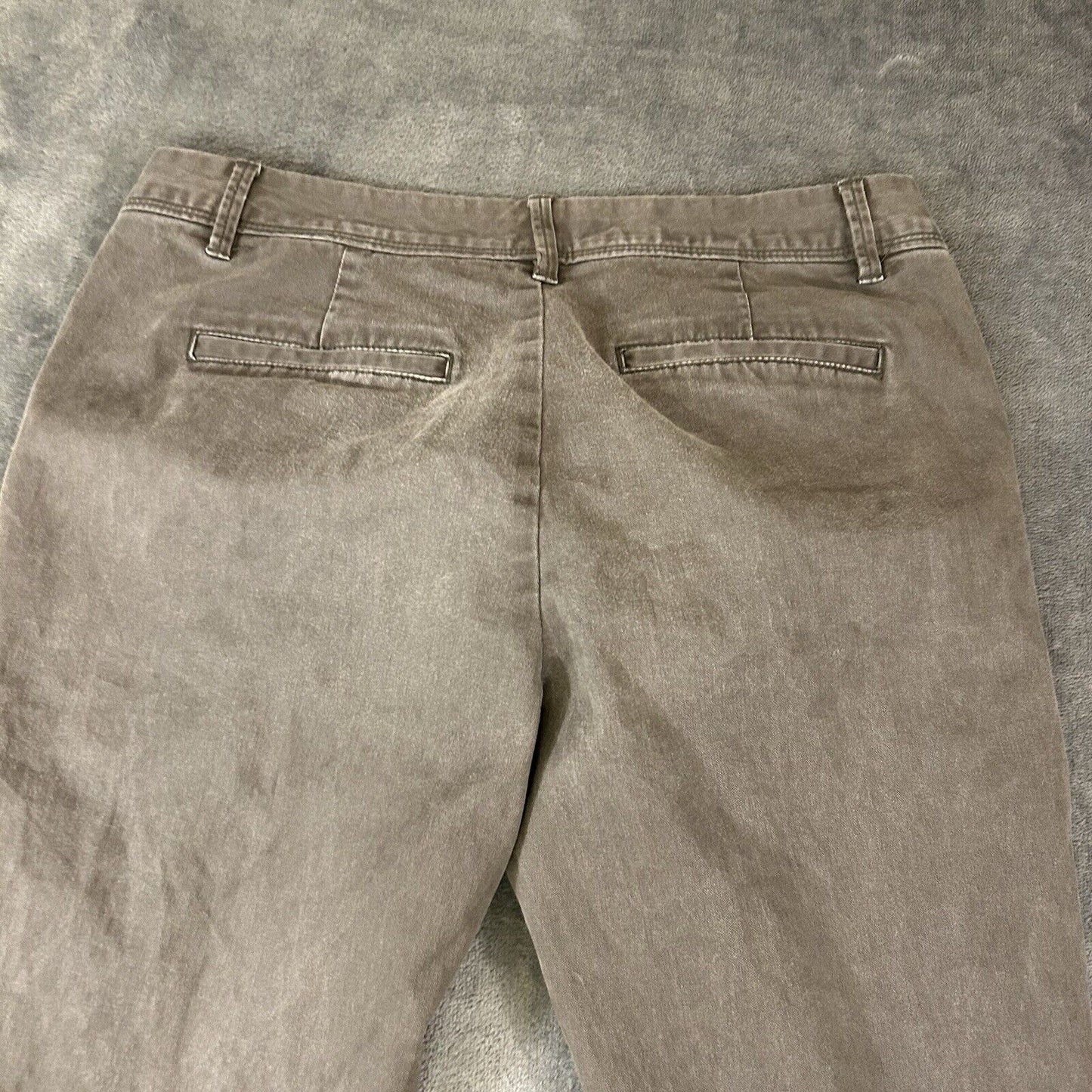 Banana Republic Pants Womens 0 30x27in" Gray Chino Flat Front Casual Stretch
