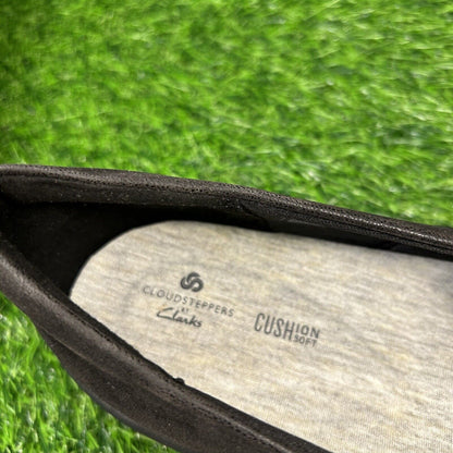 Clarks Sillian 2.0 Moon Womens 12 M Black Shoes Loafers Slip On Comfort Casual