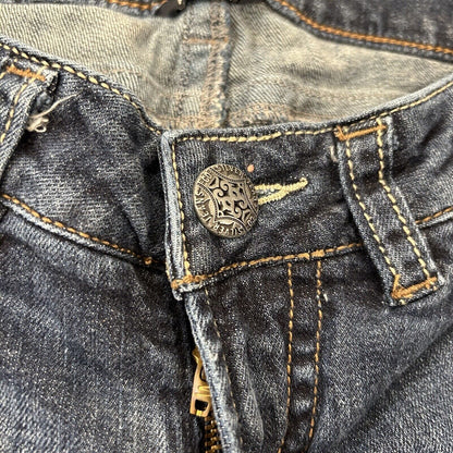 Silver Frances Jeans Womens 18 Blue 27x33" Blue Denim Pants Flare Stretch Casual