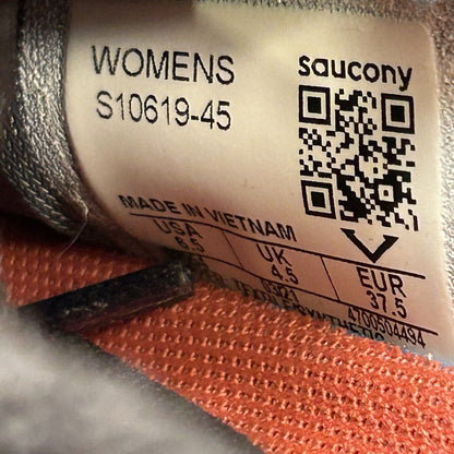 Saucony Kinavara 12 Womens 6.4 Black White Shoes Sneakers Athletic Running Gym