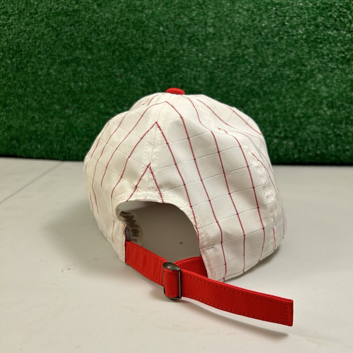 St Louis Cardinals Hat Cap Mens Strapback White Red Pinstripe Cooperstown MLB