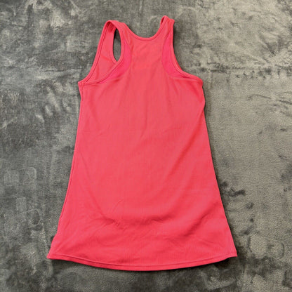 Under Armour Tank Top Womens Small Pink Sleeveless Heatgear Fitted Gym Athletic