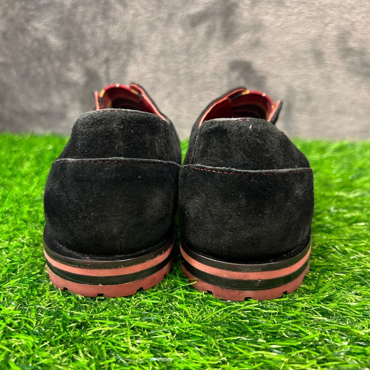 Johnston Murphy Loafers Womens 8 M Black Shoes Leather Suede Casual Slip On