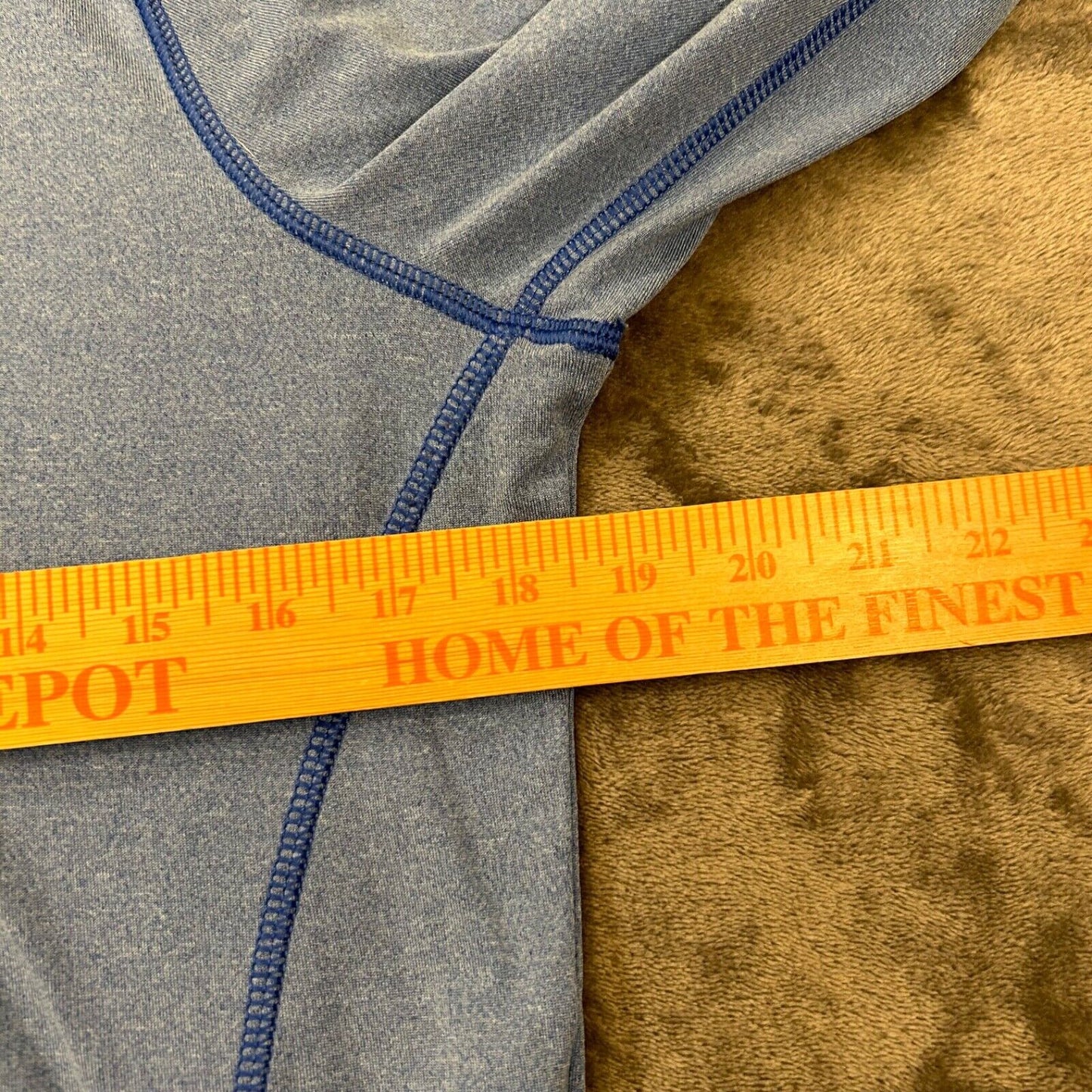 Hollister Sport Sweater Mens Medium Blue Pullover Quarter Zip Golf Sweatshirt