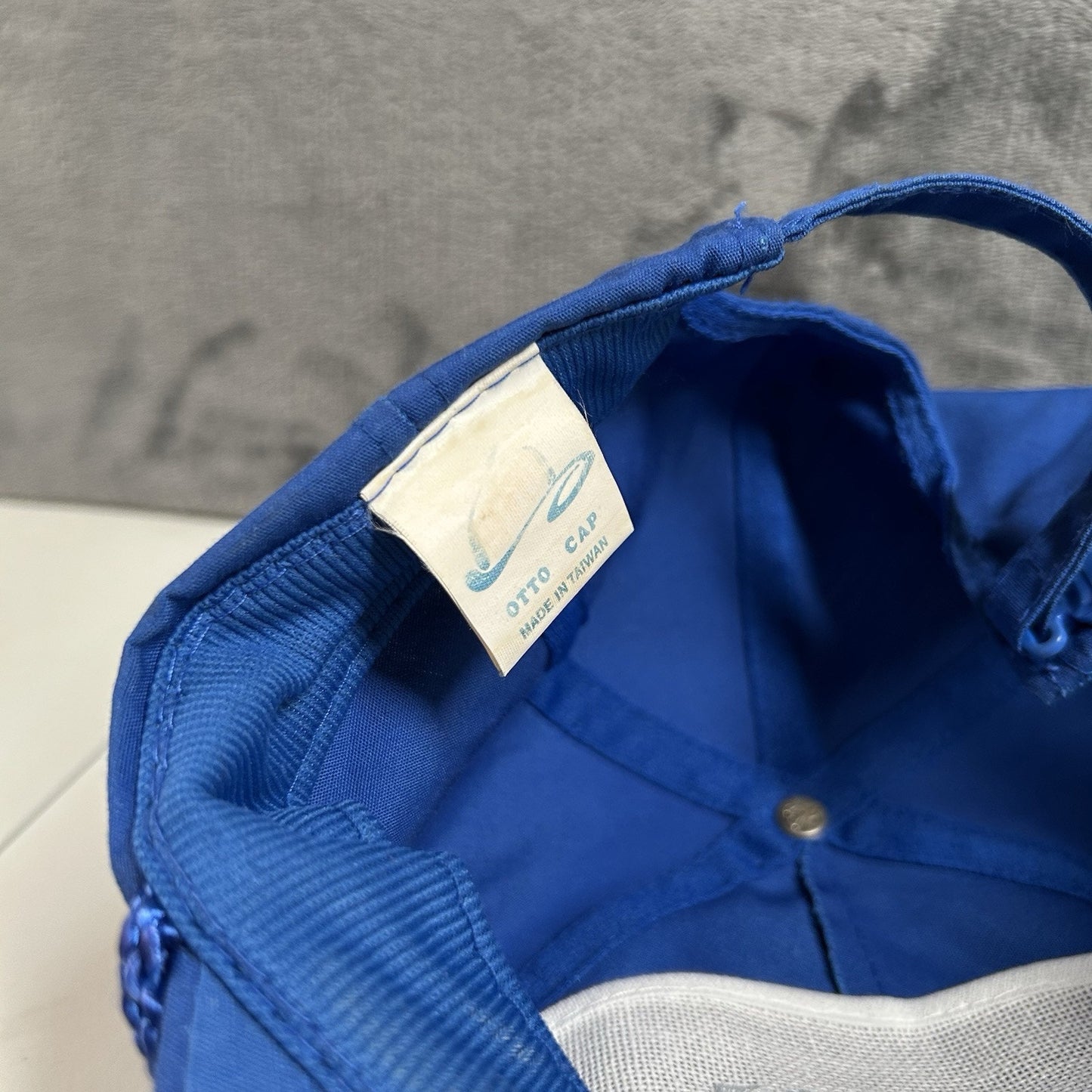 Vintage Glencoe Hat Cap Mens Strap Back Blue Rope Otto Cap Retro Adjustable