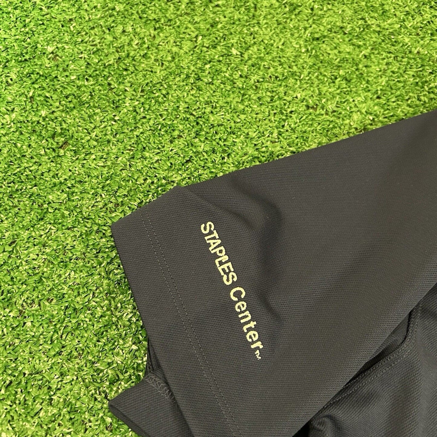 Nike Golf Polo Shirt Mens Large Navy Short Sleeve Dri-Fit Work Staples Center