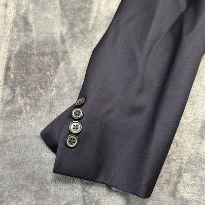 Lauren Ralph Lauren Blazer Suit Jacket Mens 48L Navy Wool Sport Coat Stretch