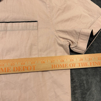 GBG Los Angeles Shirt Mens Medium Salmon Button Up Short Sleeve Casual Work