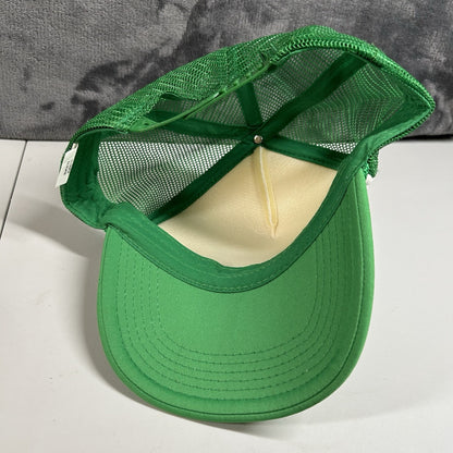 Crown Royal Regal Apple Trucker Hat Cap Mens Snapback Green White Y2K Foam Rope