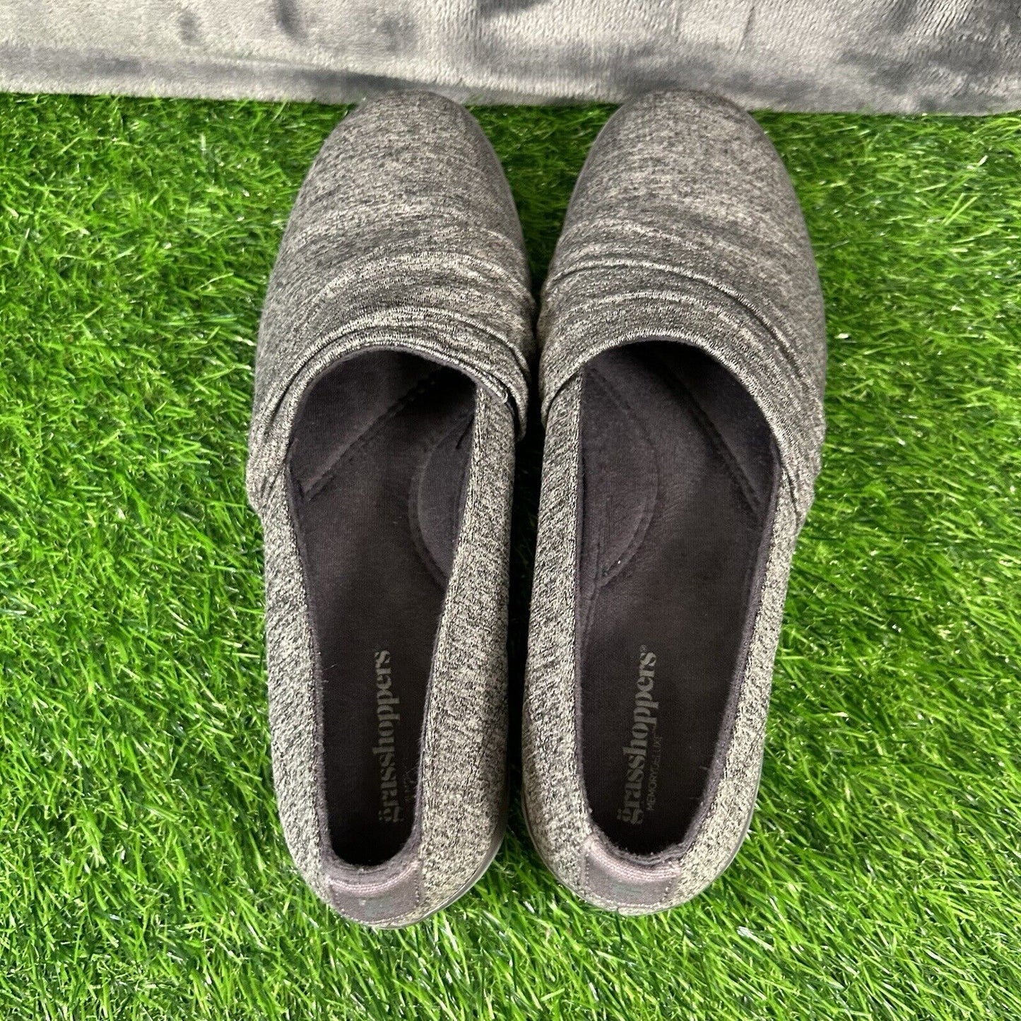 Grasshoppers Shoes Womens 8.5 Gray Damen Lacuna Slip On Loafer Keds EF60543