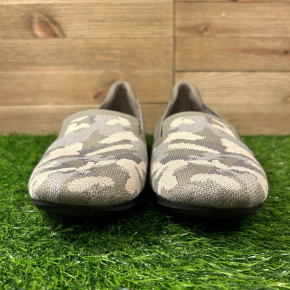 Clarks Cloudsteppers Carly Dream Loafer Womens 8 M Gray Camo Shoes Comfort