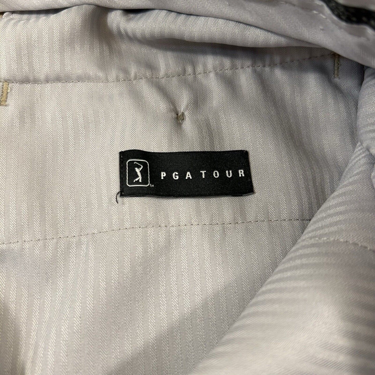 PGA Tour Dress Pants Mens 36x32" Brown Slacks Golf Work Stretch Athletic Pockets