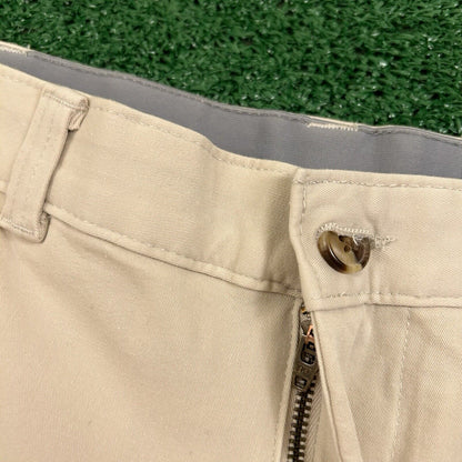 Club Room Chino Shorts Mens 30" Beige 4 Way Stretch Casual Comfort Golf New