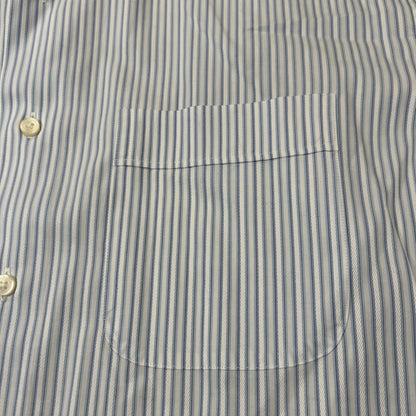 Tommy Bahama Shirt Mens 15.5 34/35 Blue White Striped Button Up Long Sleeve Work