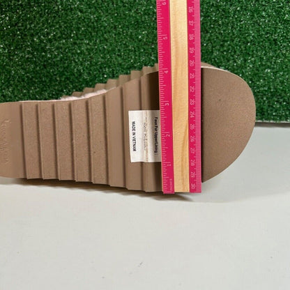 Koolaburaa Ugg Furr-ah Fluff Slides Pink Faux Fur Open Toe Slip On Womens 7