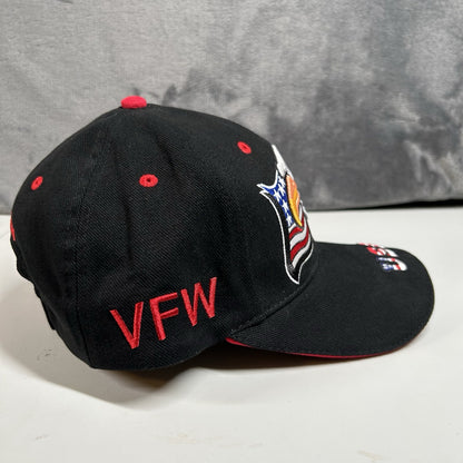 Eagle Usa Baseball Hat Cap Mens Strap Back Black Red Patriotic Troops Adjustable